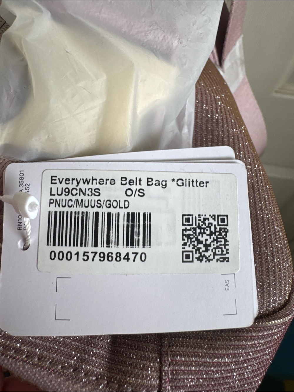 Lululemon Pink Glitter Everywhere Belt Bag - Picture 6 of 6